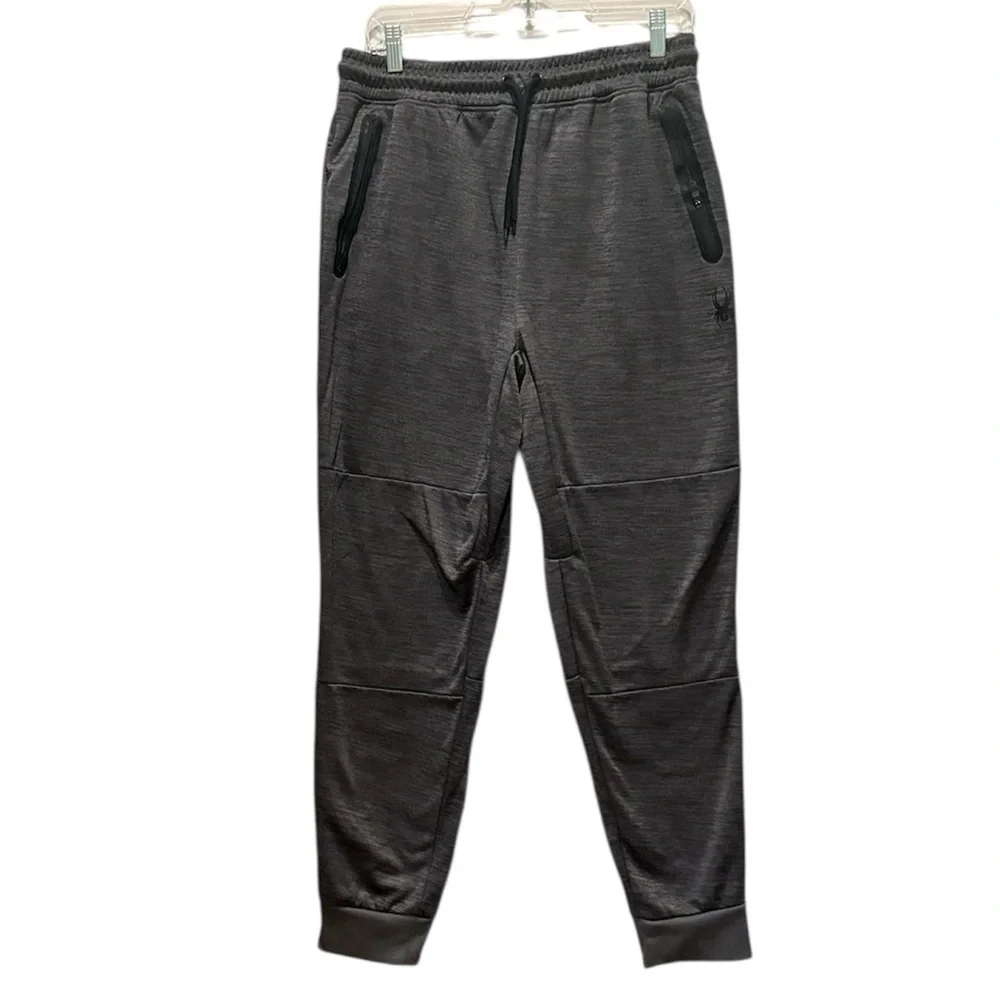 Spyder - Men's Tech Fleece Lined Joggers, pant. Size Large. Dary Gray / Charcoal